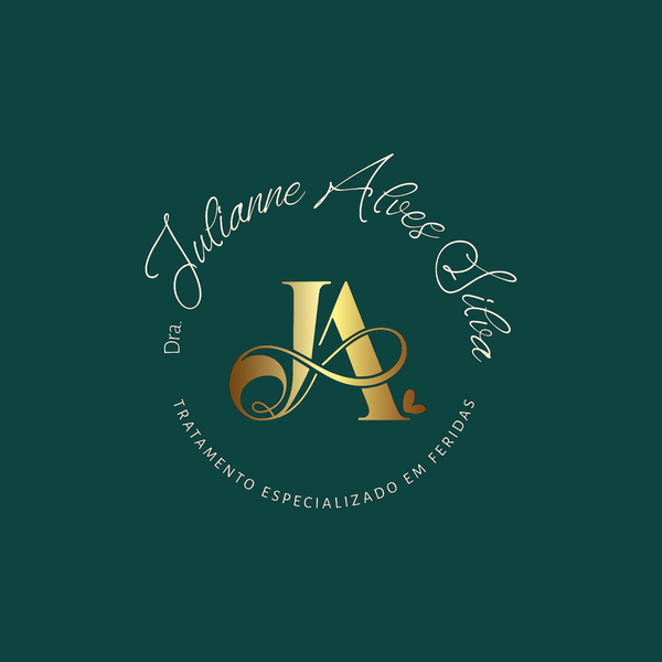 Logotipo Dra. Julianne Alves Silva — Tratamento especializado em feridas